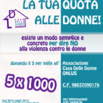 5 per Mille: la tua Quota alle Donne, contro la violenza!