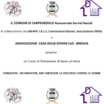 Carpenedolo in azione: Conoscere, Riconoscere, Far emergere la violenza contro le donne!